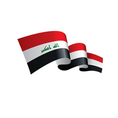 Iraqi flag, vector illustration