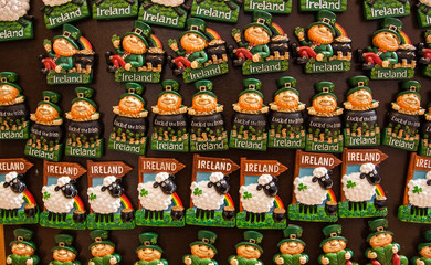 Ireland themed fridge magnet souvenirs 