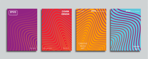 Colored cover. Creative cover designe.