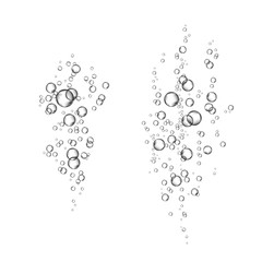 Carbonated water  isolated on white  background.