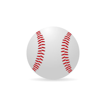 Vector image of a baseball.