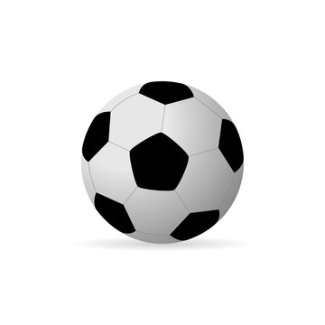 Vector image of a soccer ball.
