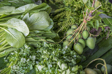 Organic vegetables in market