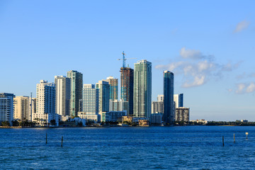 Obraz premium Miami Towers on Blue Bay