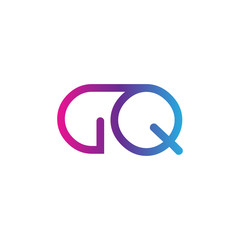 initial letter rounded logo modern, colorful gradient