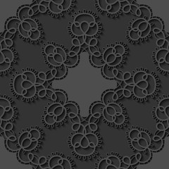 Elegant seamless lace pattern. Openwork background. Vector Illustration
