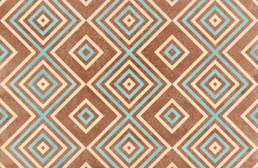 Watercolor geometrical pattern.