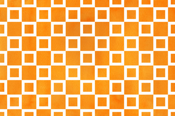 Watercolor square pattern.
