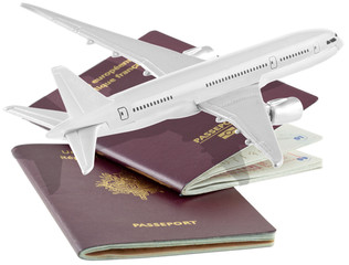 avion sur passeports