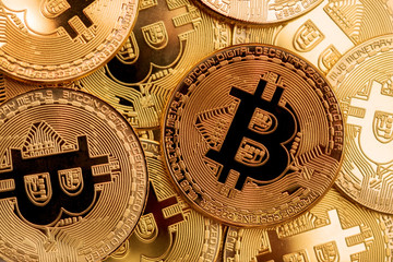 crypto currency bitcoin golden representation