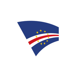 Fototapeta premium Cape Verde flag, vector illustration