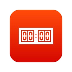 Scoreboard icon digital red