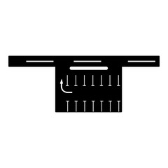 Parking icon, simple style.