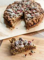  healthy apple pie with nuts and pumpkin seeds