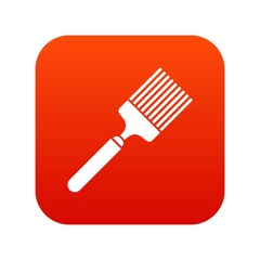 Brush icon digital red