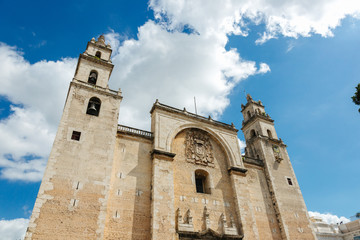 Fototapeta premium Cathedral in Merida Mexico 