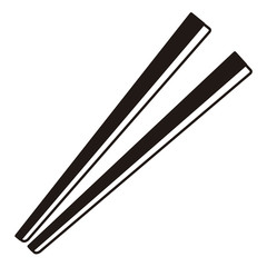 Isolated chopstick icon