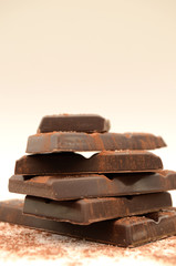 Rough Cut Chunks of Chocolate Bar