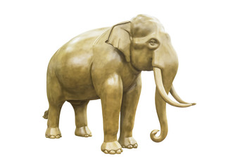 Elephant statue isolated