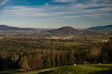 Obraz premium Zwischen Liechtenstein und Feldkirch
