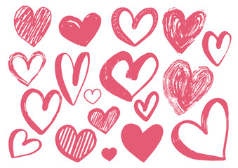 Vector heart pattern background. Design of Valentines Day for poster, invitation, greeting card.