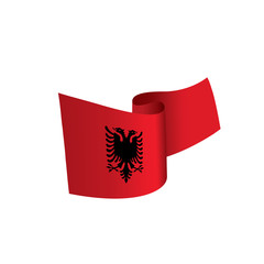 Albania flag, vector illustration