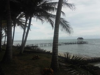 Anlegestelle am Meer, Mauritius