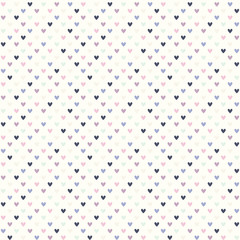 Sweet hearts. Seamless pattern with hand drawn hearts. Heart with doodle ornament. Colorful background for St. Valentine's Day.