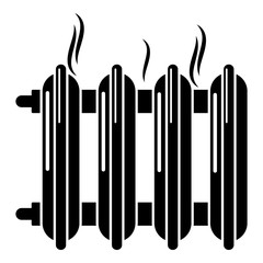 Cast-iron battery icon, simple style.