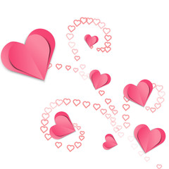 Fototapeta na wymiar Abstract pink heart background. Vector illustration.