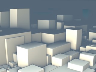 futuristic digital 3d art fractal illustration 
