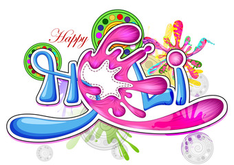 India Festival of Color Happy Holi background