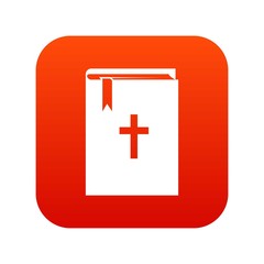 Obraz premium Bible icon digital red
