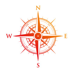Red compass
