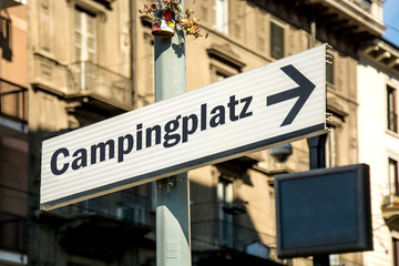 Schild 219 - Campingplatz