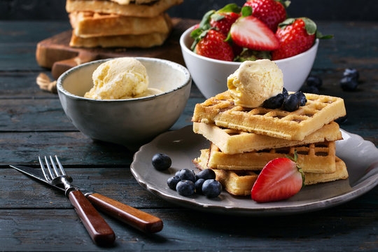 Home made Belgian waffles