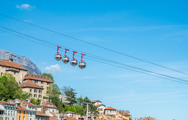 Grenoble-Bastille cable car in France