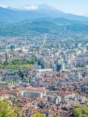 Cityscape view of Grenoble, France