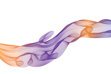 wave lines wavy abstract colorful for brochure and website design on white background. vector illustration