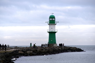 Obraz premium Rostock Warnemünde Westmole