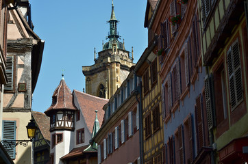 Naklejka premium Houses in the historic center