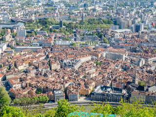 Cityscape view of Grenoble, France