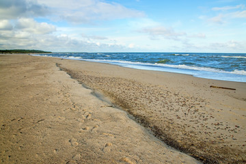 Strand der Ostsee in Ustka, Polen