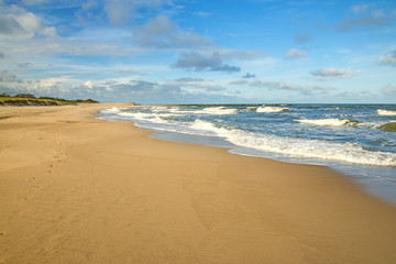 Strand der Ostsee in Ustka, Polen