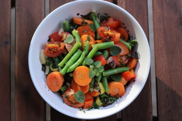Vegane, leichte Gemüseküche