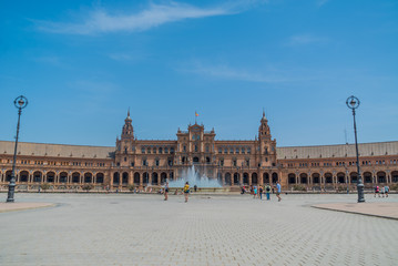 Fototapeta na wymiar Plaza de España Sevilla in Spain