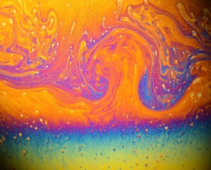 beautiful psychedelic abstraction - interference in soap films in reflected light