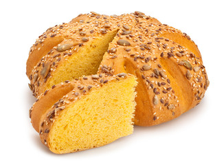 white round bread