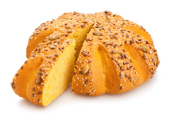white round bread