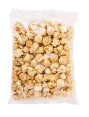 Packaged popcorn with caramel